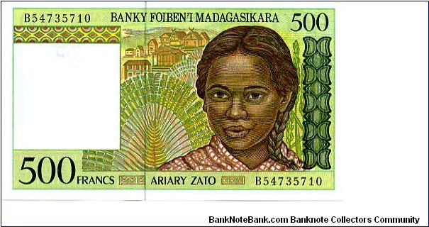 Banknote from Madagascar year 1994