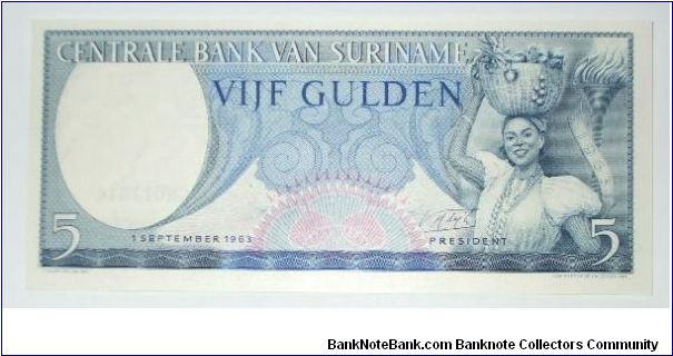 5 gulden 1963 Banknote