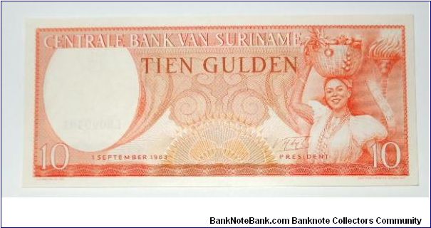 10 gulden 1963 Banknote