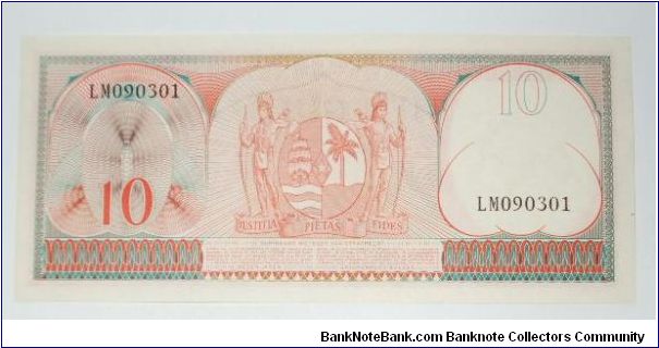 Banknote from Suriname year 1963