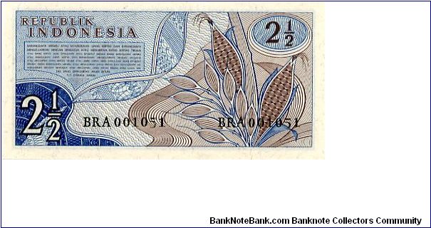 Banknote from Indonesia year 1961