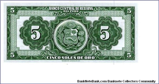 Banknote from Peru year 1960