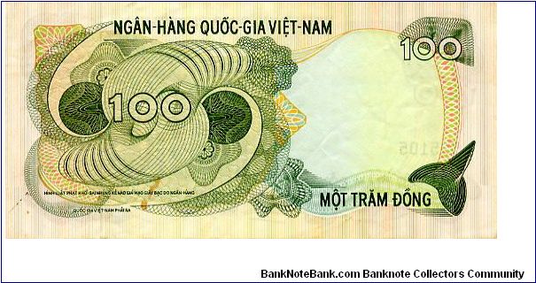 Banknote from Vietnam year 1970