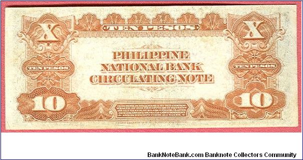 Banknote from Philippines year 1937