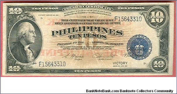 Banknote from Philippines year 1949