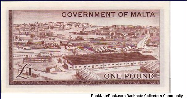 Banknote from Malta year 1958