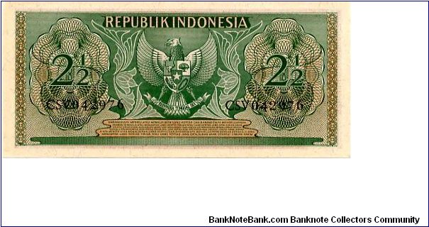 Banknote from Indonesia year 1956