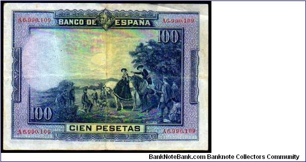 Banknote from Spain year 1928