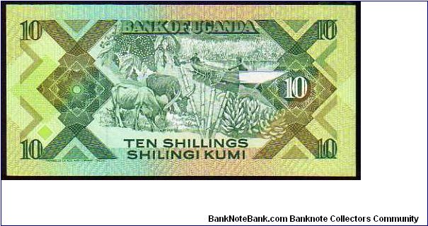 Banknote from Uganda year 1987