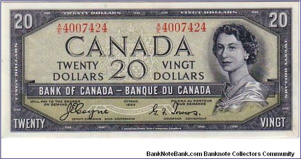 THE BANK OF CANADA
 THE DEVIL IN HER HAIR- $20.00 Banknote