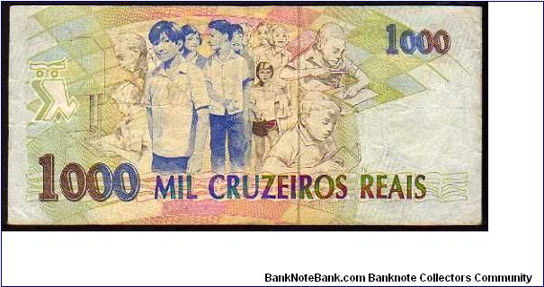 Banknote from Brazil year 1993