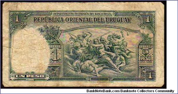 Banknote from Uruguay year 1939