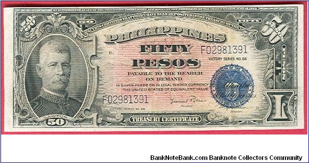 Banknote from Philippines year 1949