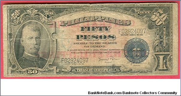 Banknote from Philippines year 1949