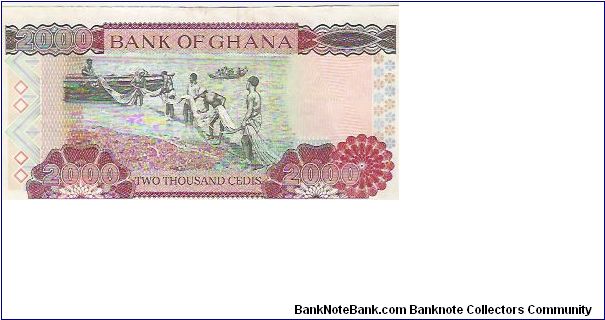 Banknote from Ghana year 2001