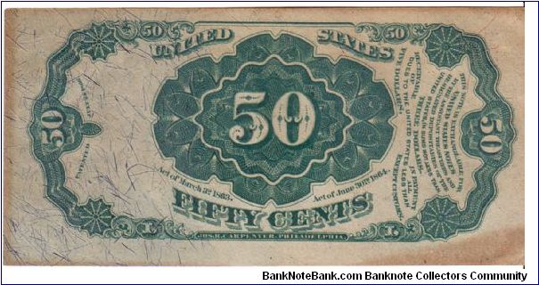 Banknote from USA year 1874