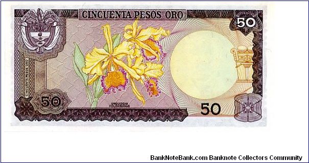 Banknote from Colombia year 1980