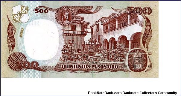 Banknote from Colombia year 1992