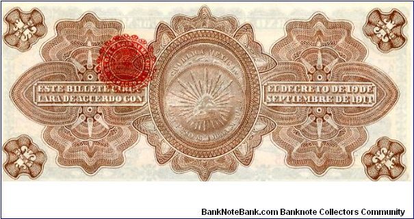 Banknote from Mexico year 1915