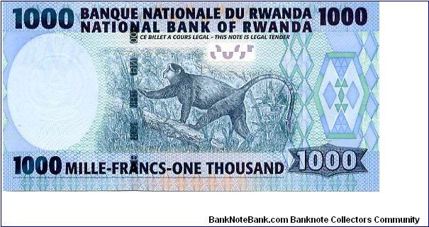 Banknote from Rwanda year 2004
