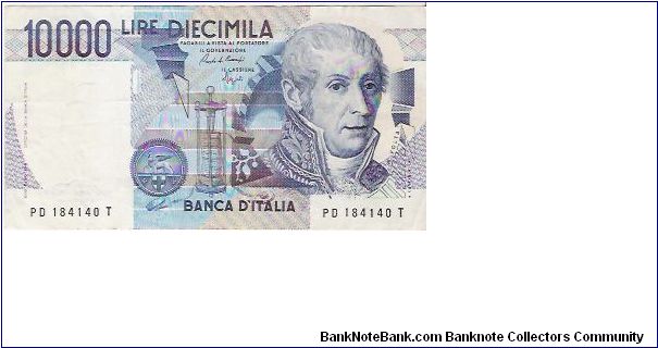 10,000 LIRE

PD 184140 T Banknote