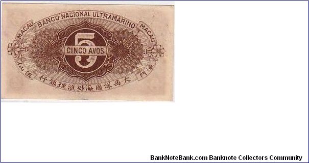 Banknote from Macau year 1944