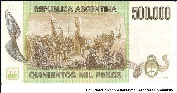 Banknote from Argentina year 1980