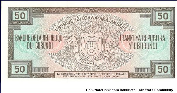 Banknote from Burundi year 1975