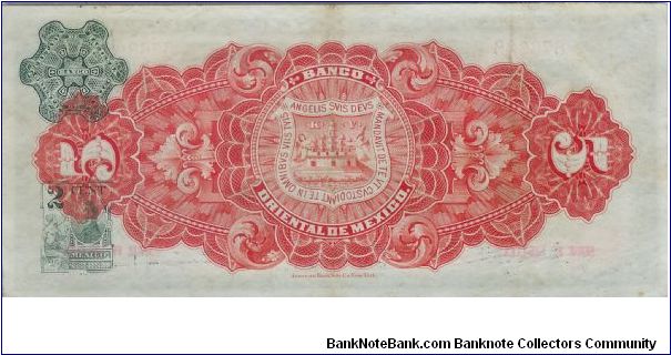 Banknote from Mexico year 1914