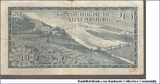 Banknote from Luxembourg year 1966