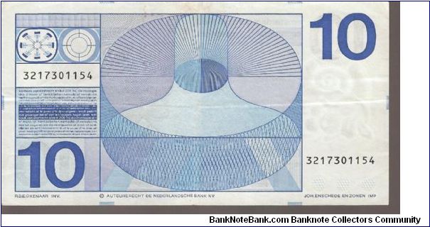 Banknote from Netherlands year 1968