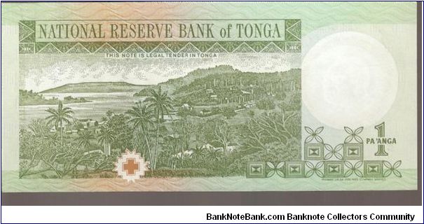 Banknote from Tonga year 1995