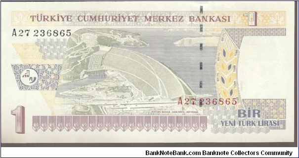 Banknote from Turkey year 2005
