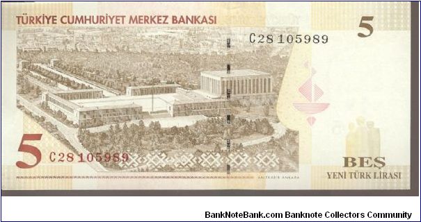Banknote from Turkey year 2005