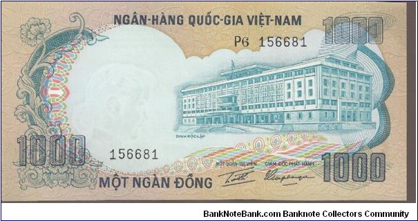 Banknote from Vietnam year 1972