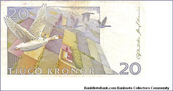 Banknote from Sweden year 2002