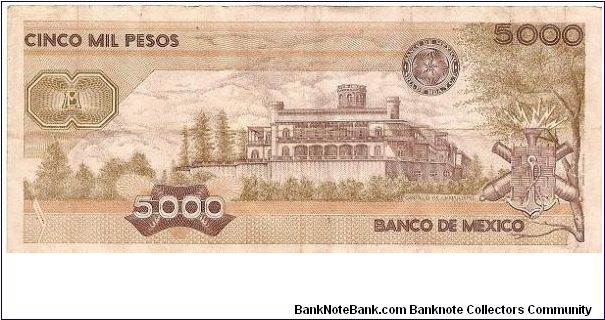 Banknote from Mexico year 1987