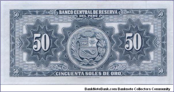 Banknote from Peru year 1968