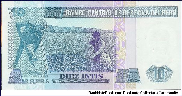 Banknote from Peru year 1987