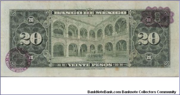 Banknote from Mexico year 1965