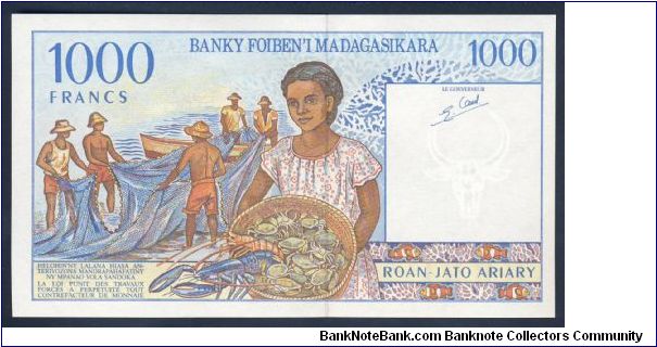 Banknote from Madagascar year 1994