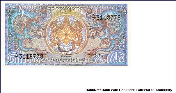1 ngultrum; 1986

Part of the Dragon Collection! Banknote