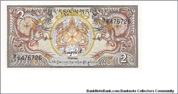 2 ngultrums; 1986

Part of the Dragon Collection! Banknote