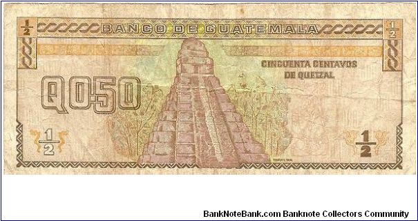 Banknote from Guatemala year 1998