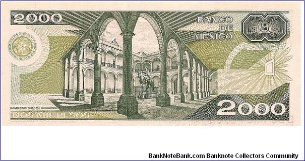 Banknote from Mexico year 1987