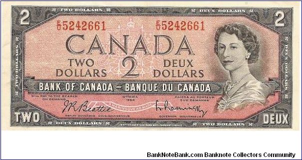 2 dollars; 1954 Banknote