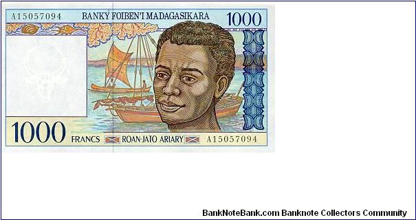 1,000 Francs Banknote