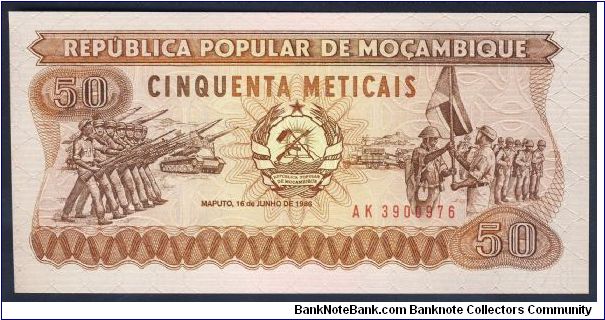 Mozambique 50 Meticais 1986 P129 Banknote