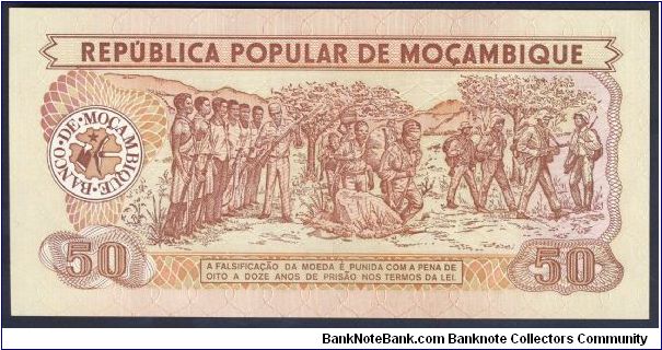 Banknote from Mozambique year 1986