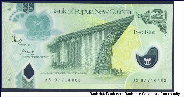 Papua New Guinea 2 Kina 2007 PNEW (Polymer). Banknote